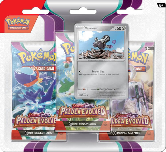 Paldea Evolved - Three Booster Blister